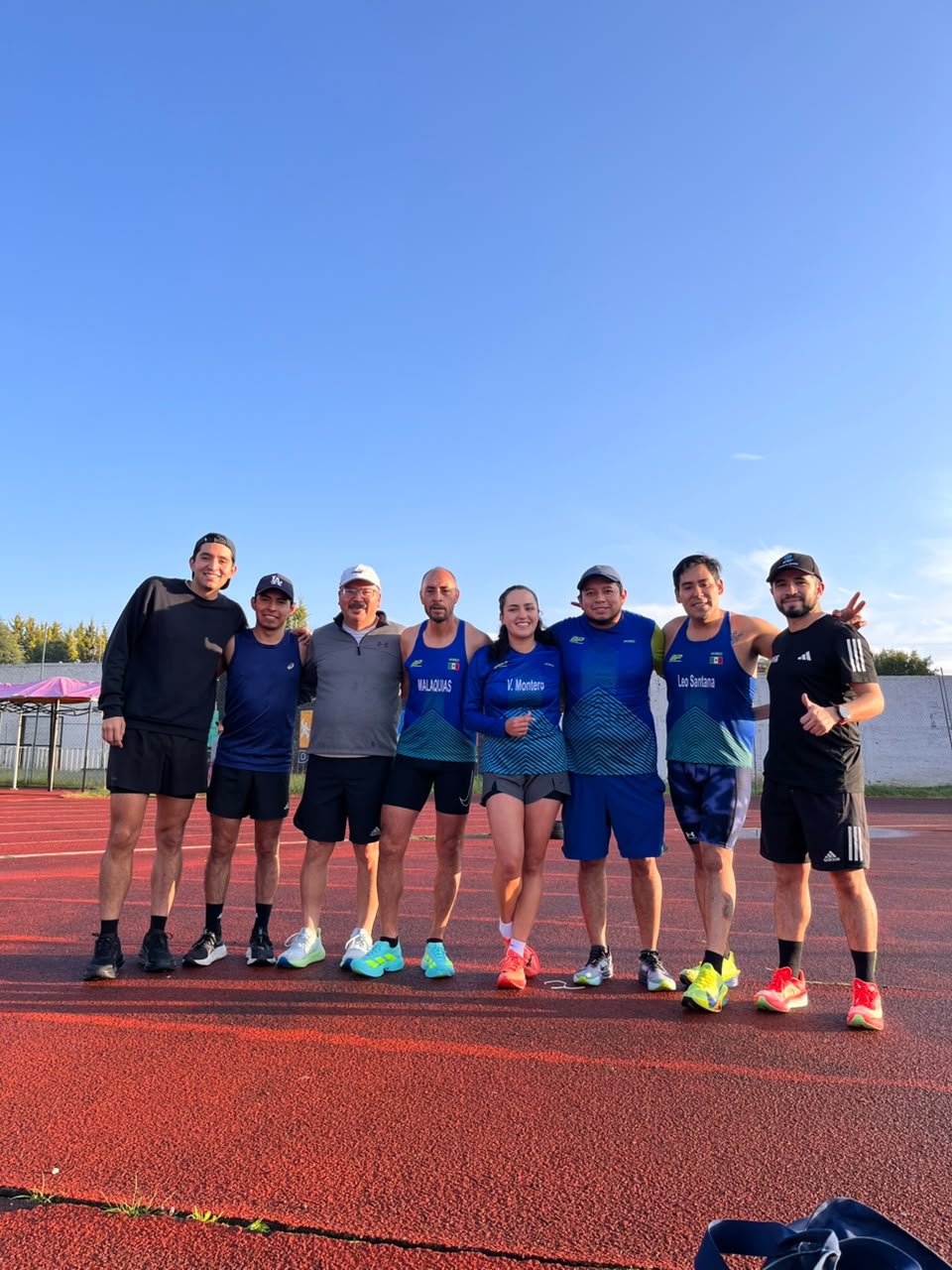 Corredores del equipo BP tras un entrenamiento